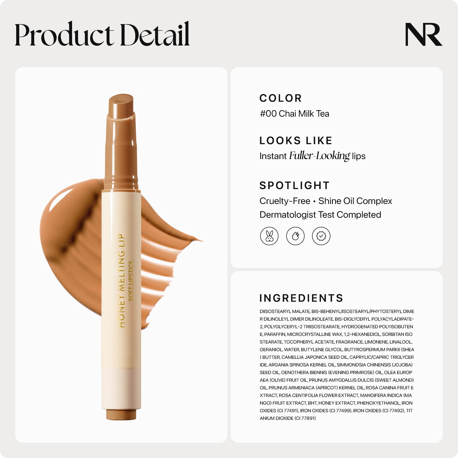 Nature Republic HONEY MELTING LIP PLUMPING (11 PINK) SOFT LIP STICK Tint & Plump Hydrating Gloss, Moisturizing balms, Volumizing formula & Sheer tint, Glowy Finish, korean make up