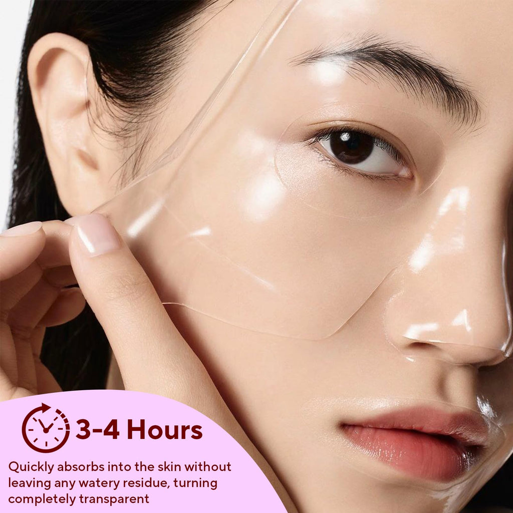 Bio-Collagen Real Deep Mask, 4 Pack Overnight Hydrating Face Mask for All Skin Types,Original Hydrating Collagen Face Mask
