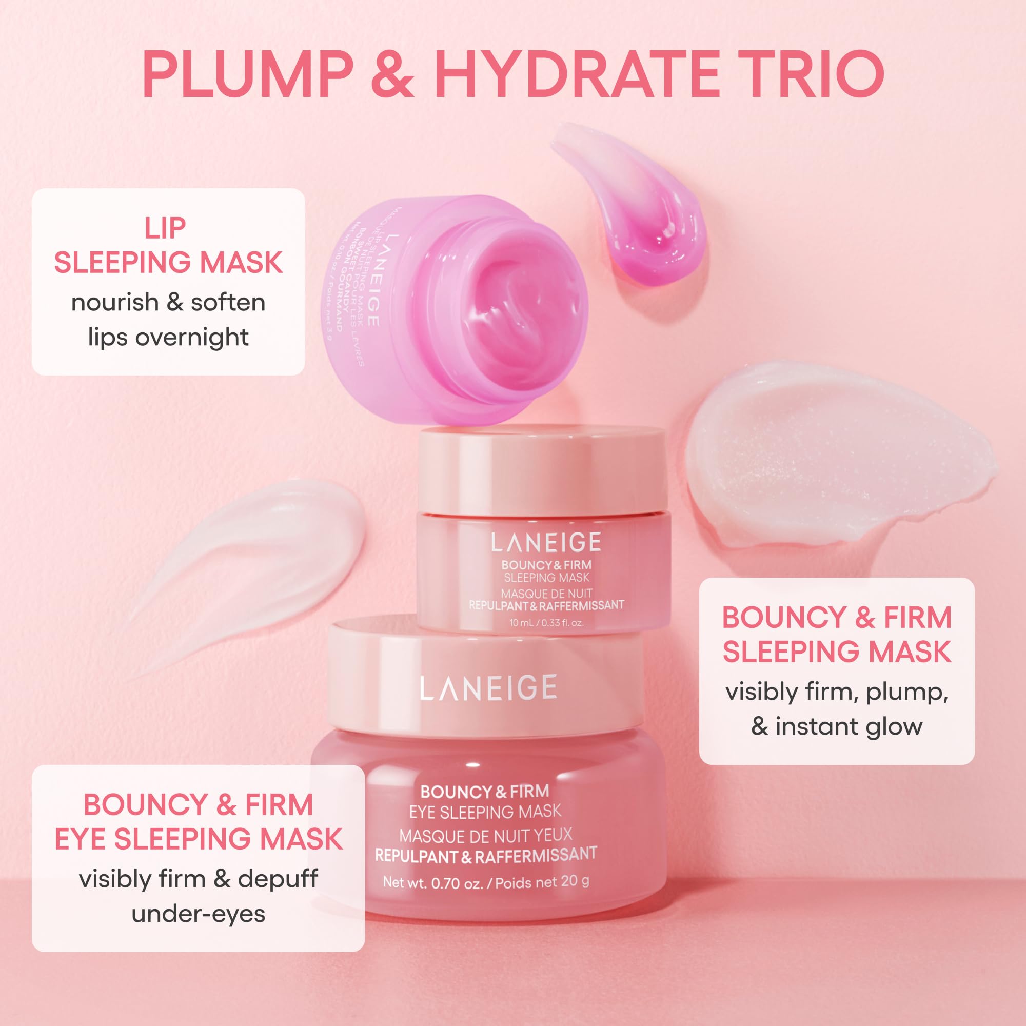 LANEIGE Lip Sleeping Mask: Nourish, Hydrate, Vitamin C, Murumuru & Shea Butter, Antioxidants, Flaky, Dry Lips
