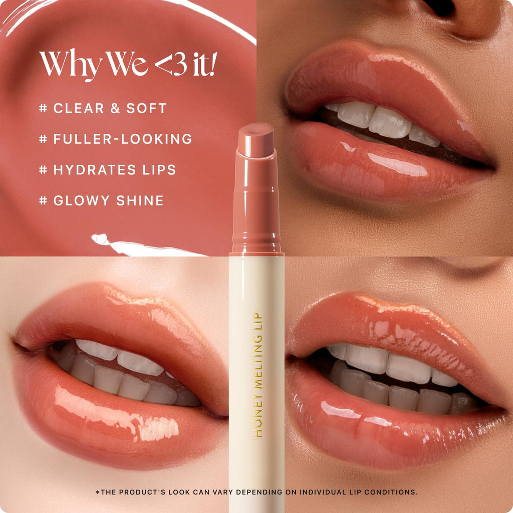 Nature Republic HONEY MELTING LIP PLUMPING (11 PINK) SOFT LIP STICK Tint & Plump Hydrating Gloss, Moisturizing balms, Volumizing formula & Sheer tint, Glowy Finish, korean make up