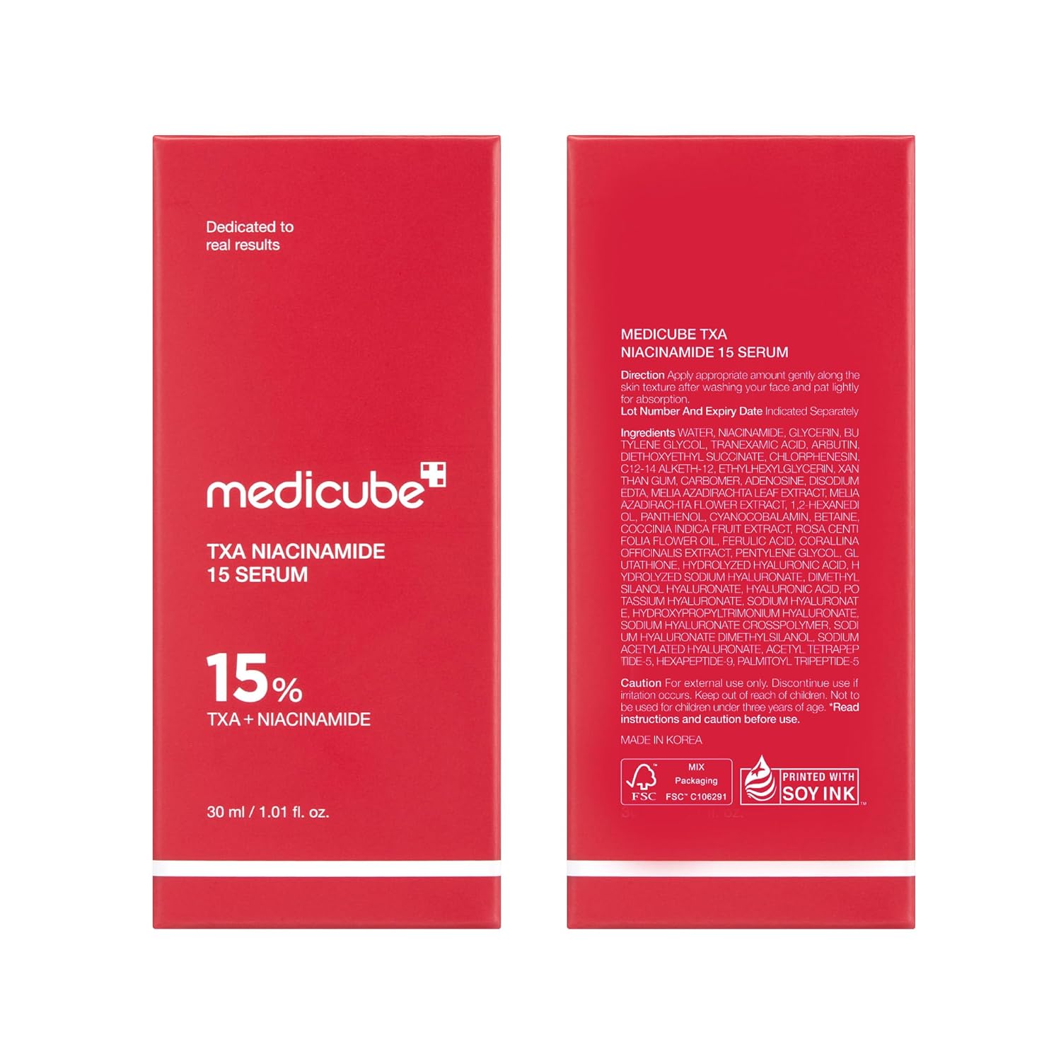 medicube TXA+Niacinamide 15% Glow Facial Serum for After Spot Care | All-in-One Daily Korean Skincare | Uneven Skin Tone, Texture, and Hydration Care | High-Potency Tranexamic Acid 5% | 1.01 fl.oz