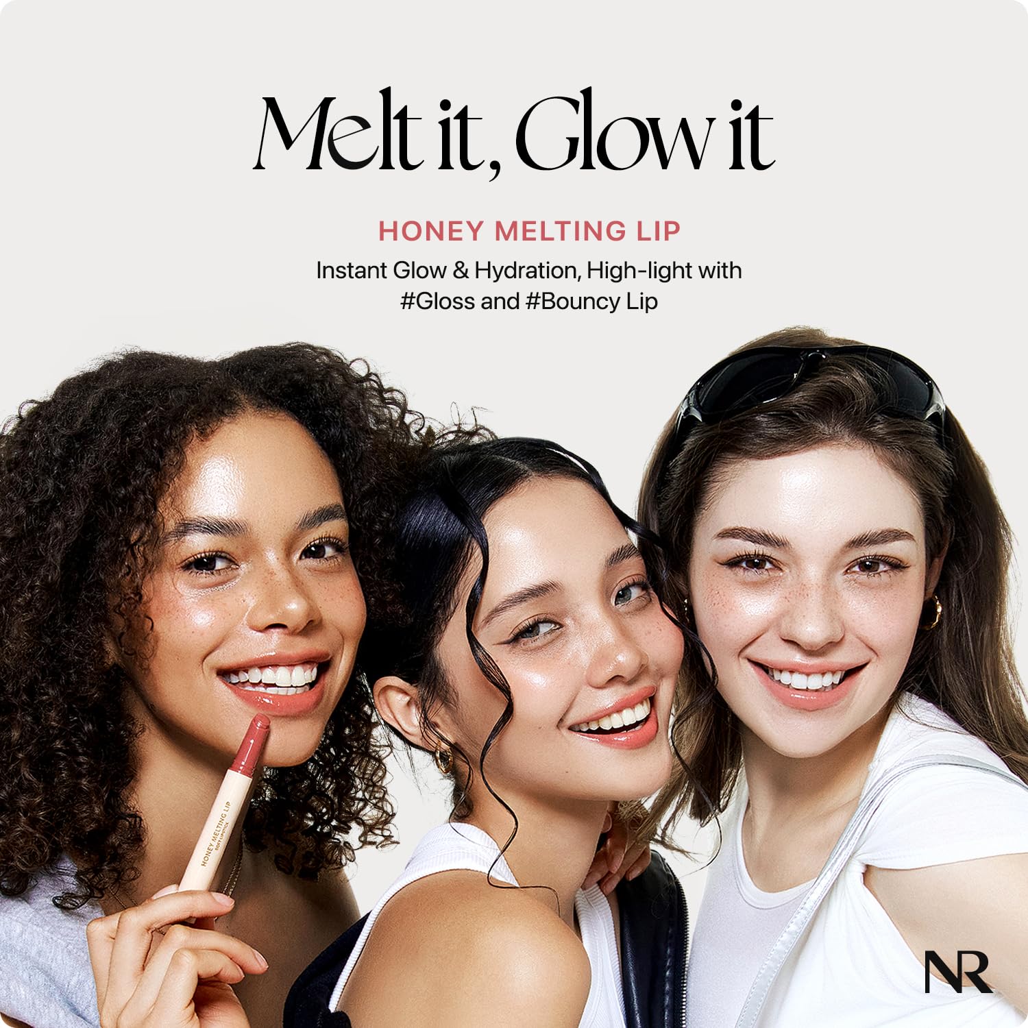 Nature Republic HONEY MELTING LIP PLUMPING (11 PINK) SOFT LIP STICK Tint & Plump Hydrating Gloss, Moisturizing balms, Volumizing formula & Sheer tint, Glowy Finish, korean make up